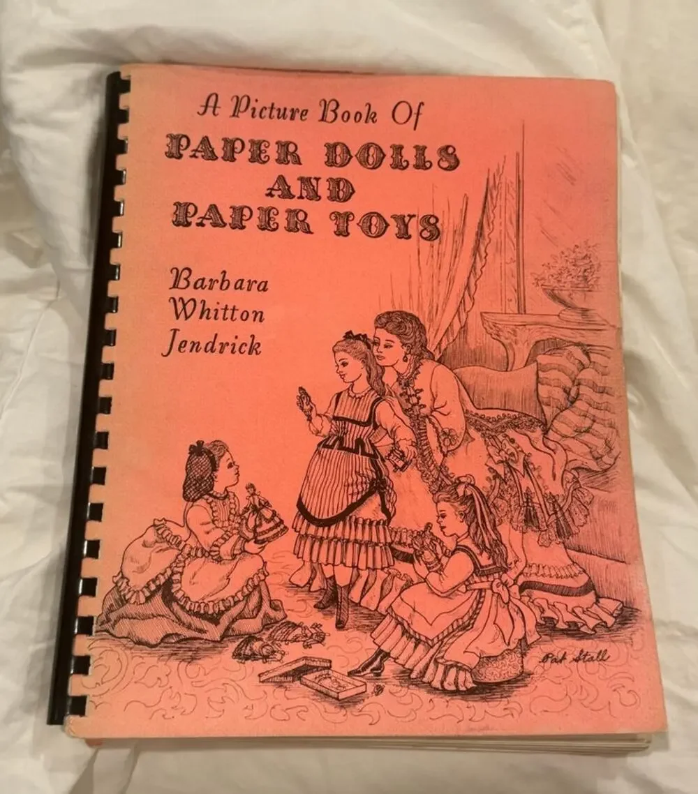 Picture Book of Paper Dolls Toys Barbara Whitton Jendrick Spiral Bound 1974